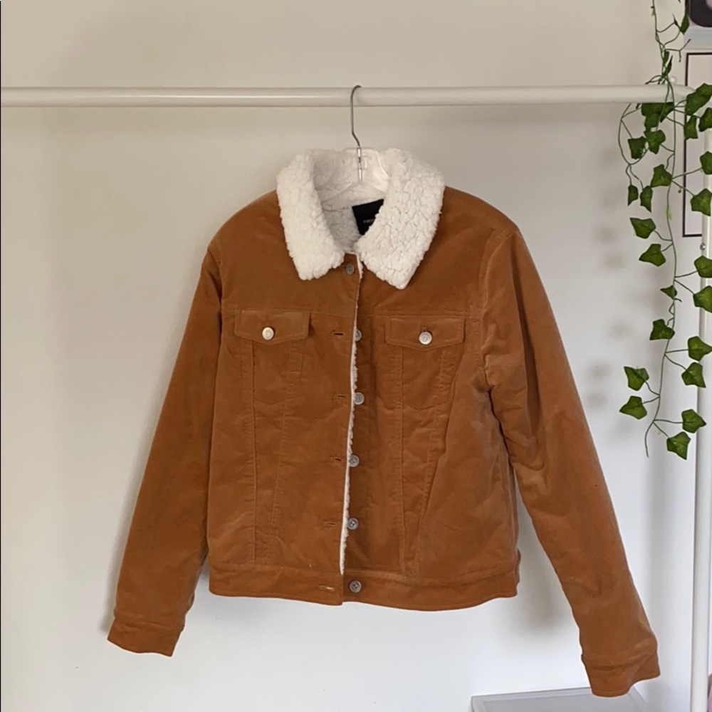 Light Brown Sherpa Jacket